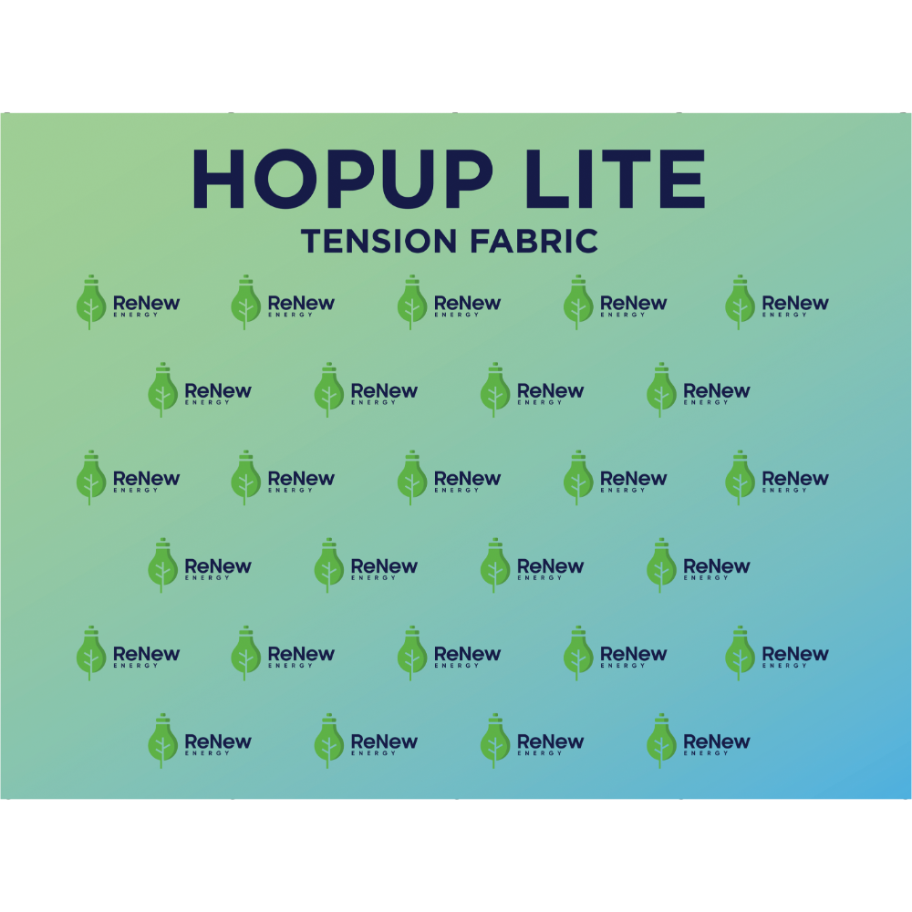 Hopup Lite 10ft Straight Full Height Tension Fabric Display