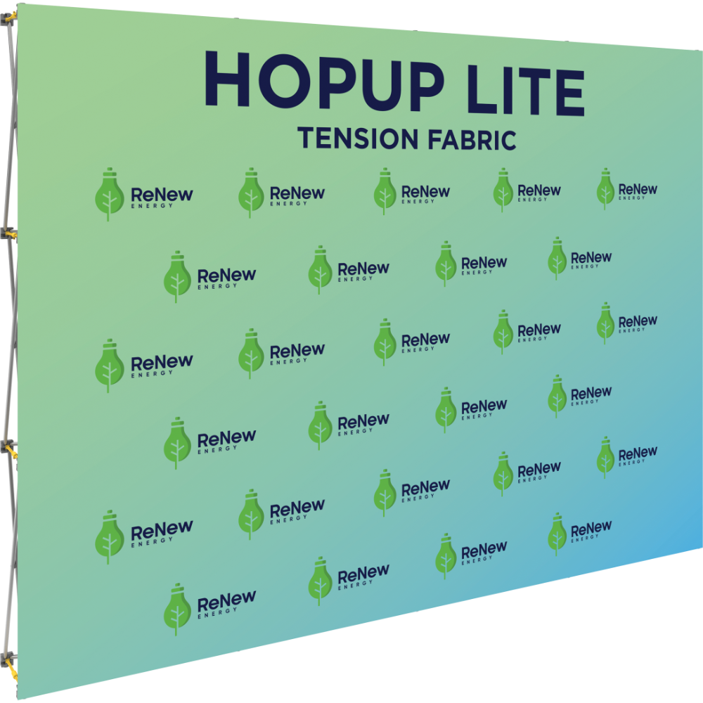 Hopup Lite 10ft Straight Full Height Tension Fabric Display