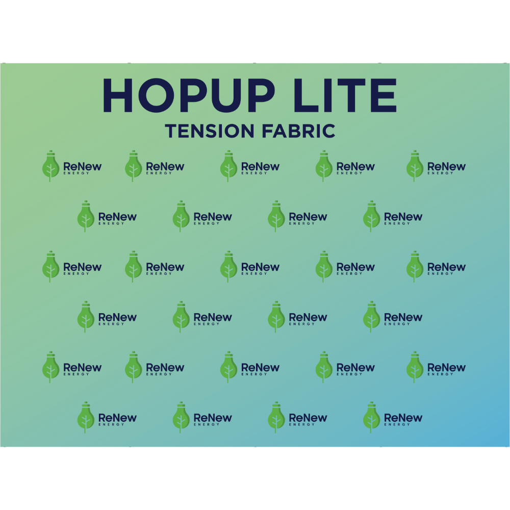 Hopup Lite 10ft Straight Full Height Tension Fabric Display