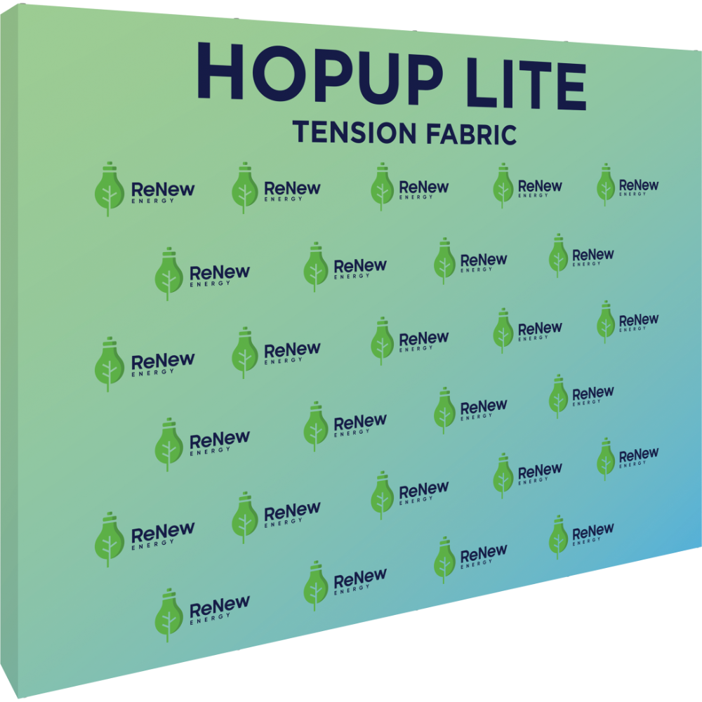 Hopup Lite 10ft Straight Full Height Tension Fabric Display