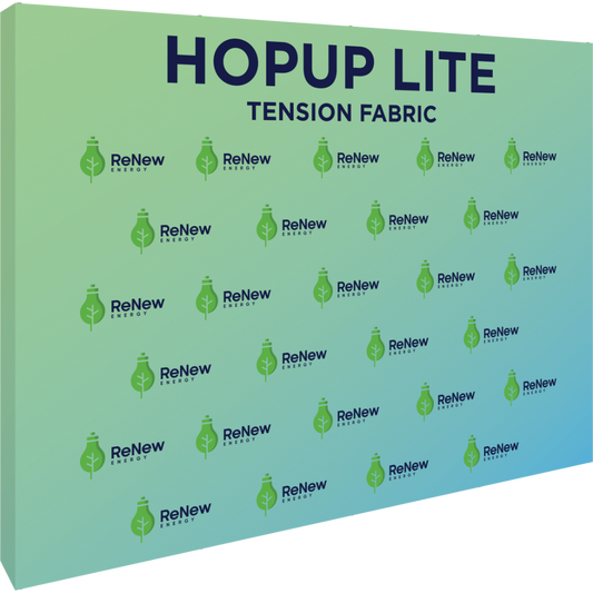 Hopup Lite 10ft Straight Full Height Tension Fabric Display