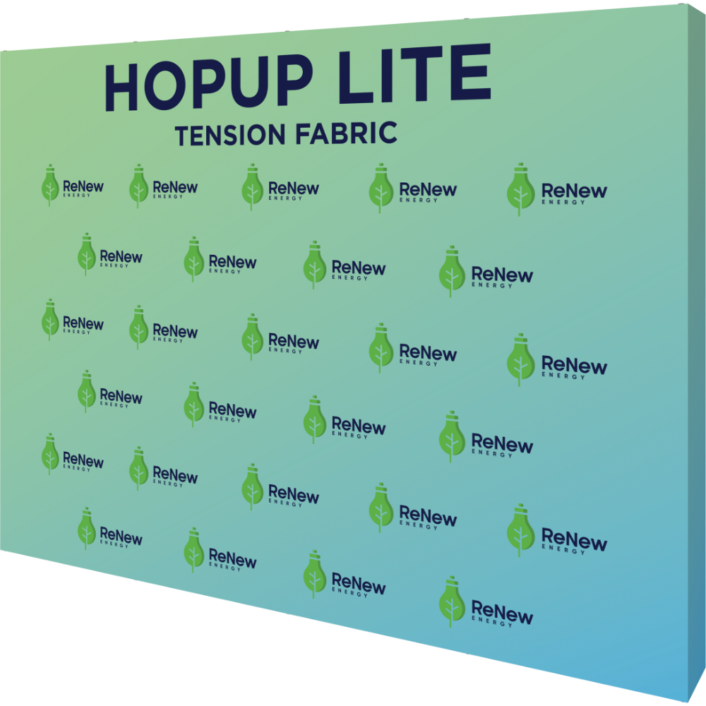 Hopup Lite 10ft Straight Full Height Tension Fabric Display