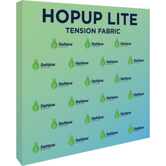 Hopup Lite 8ft Straight Full Height Tension Fabric Display