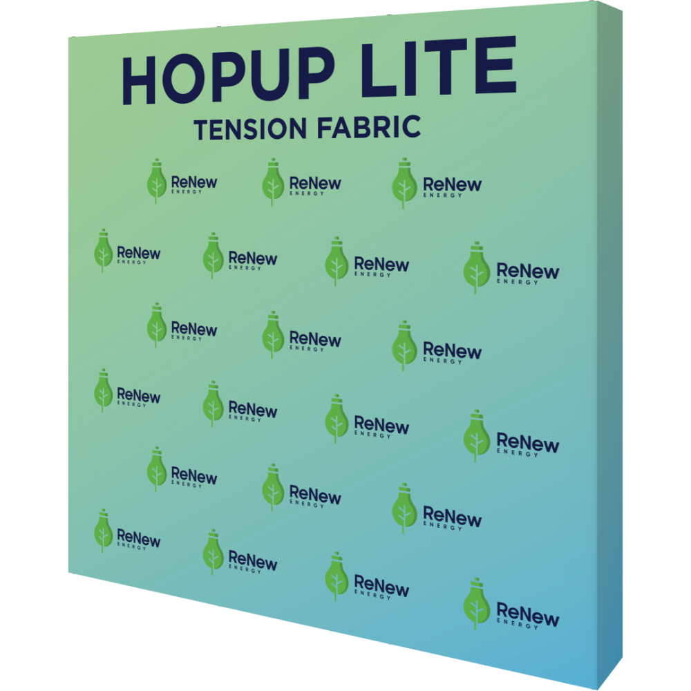 Hopup Lite 8ft Straight Full Height Tension Fabric Display