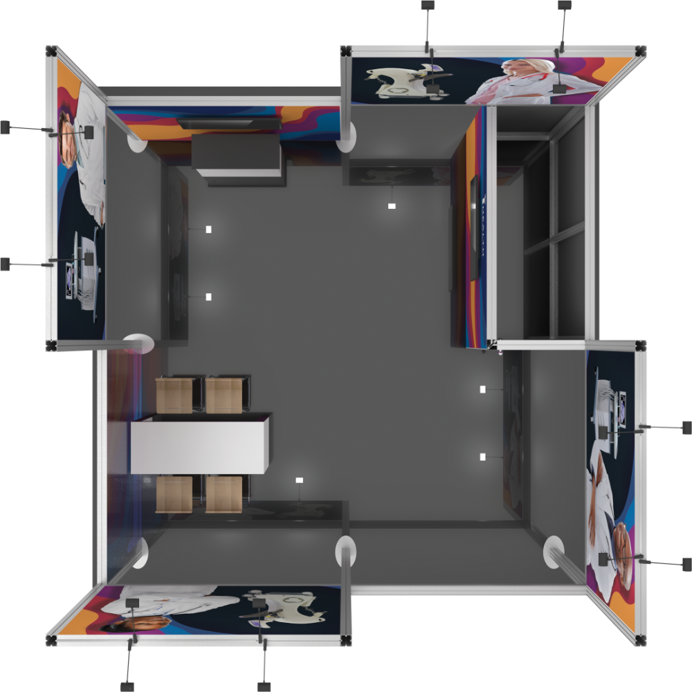 Hybrid Pro 20x20 Modular Island Kit 19B