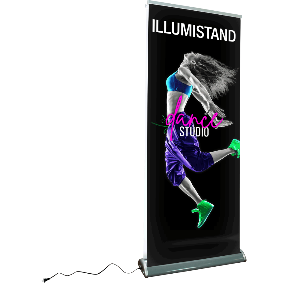 Illumistand Double Sided Light Up Retractable Banner Stand