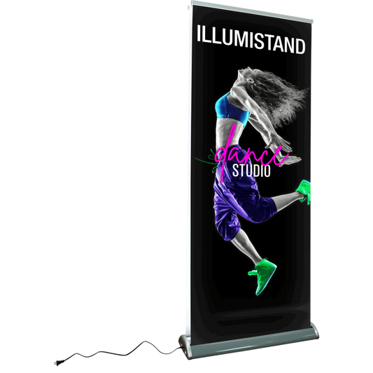 Illumistand Double Sided Light Up Retractable Banner Stand