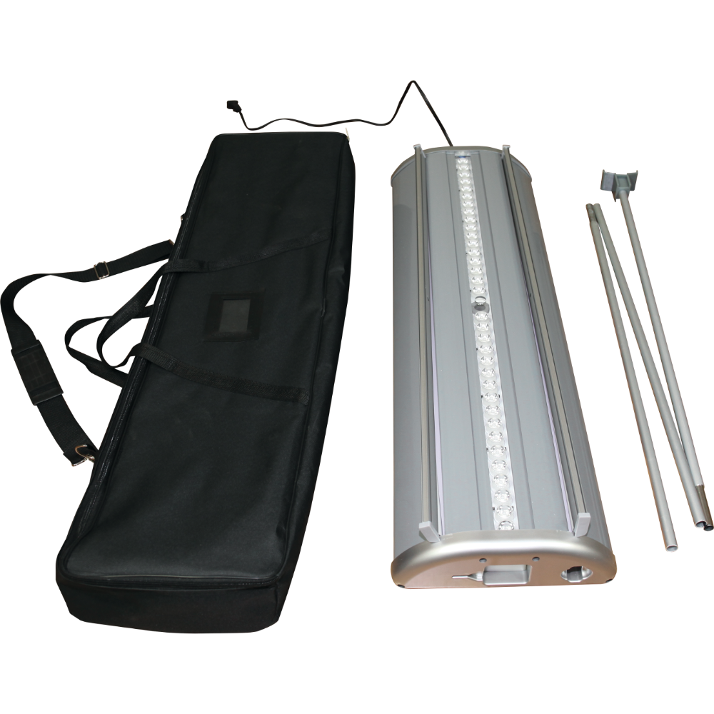 Illumistand Double Sided Light Up Retractable Banner Stand