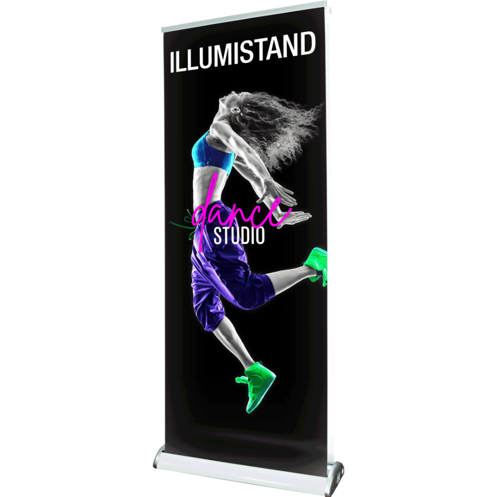 Illumistand Double Sided Light Up Retractable Banner Stand