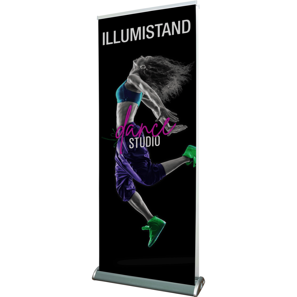 Illumistand Double Sided Light Up Retractable Banner Stand