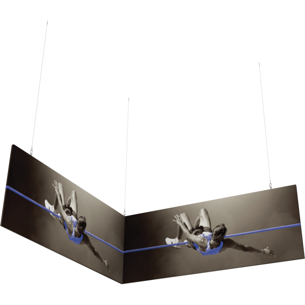 8ft x 8ft x 3ft L-Shaped Hanging Structure