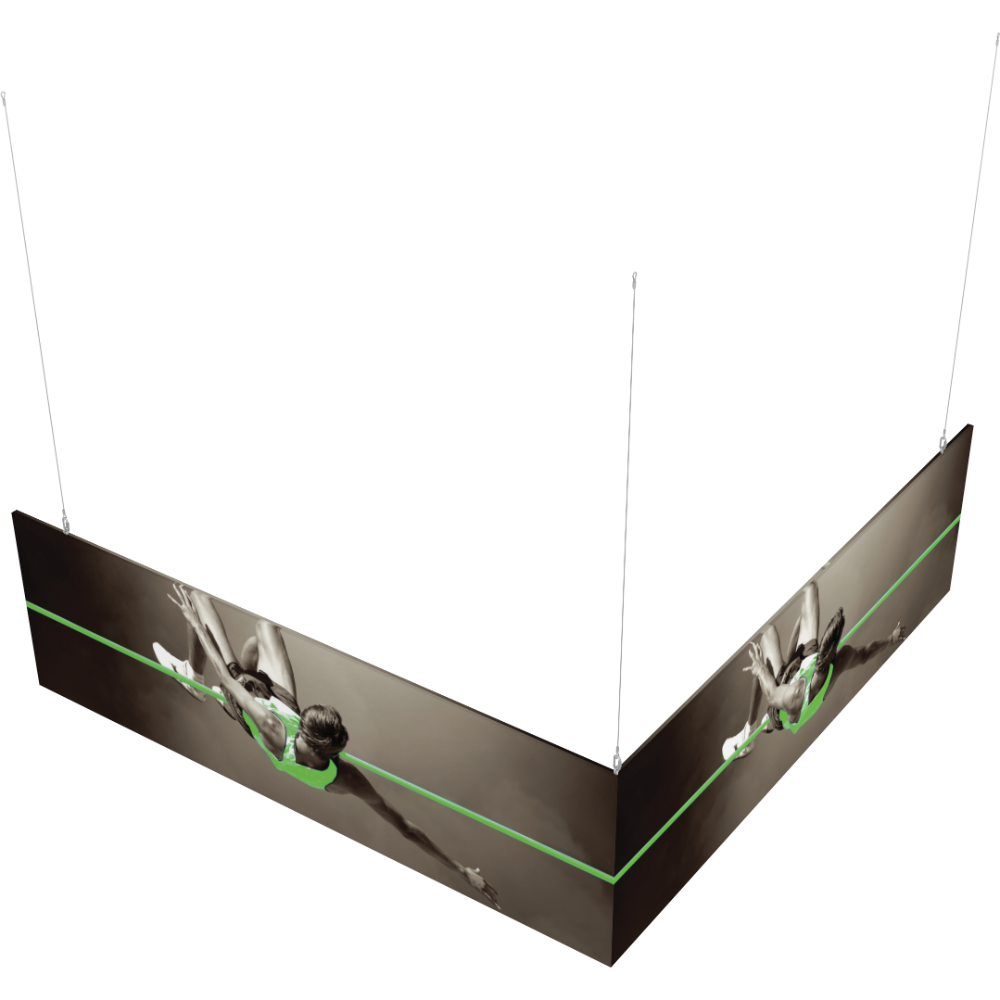10ft x 10ft x 3ft L-Shaped Hanging Structure