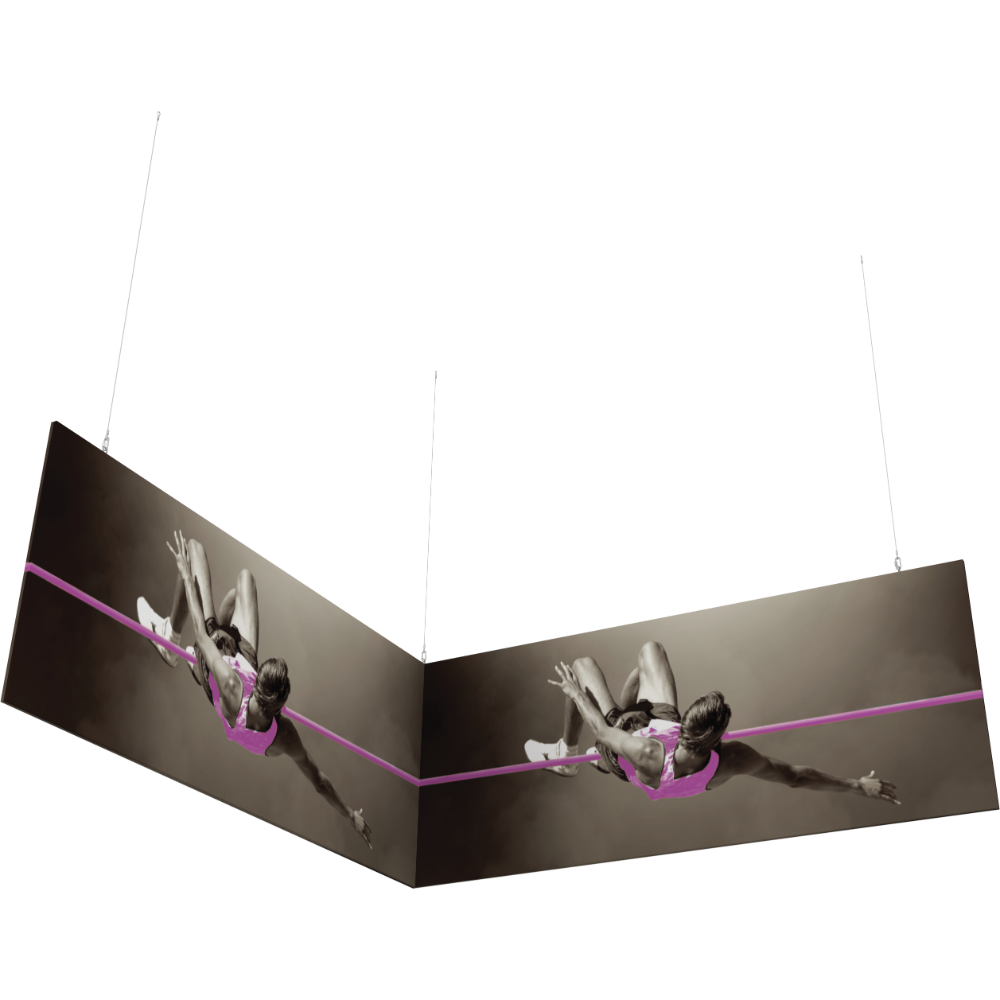 10ft x 10ft x 4ft L-Shaped Hanging Structure