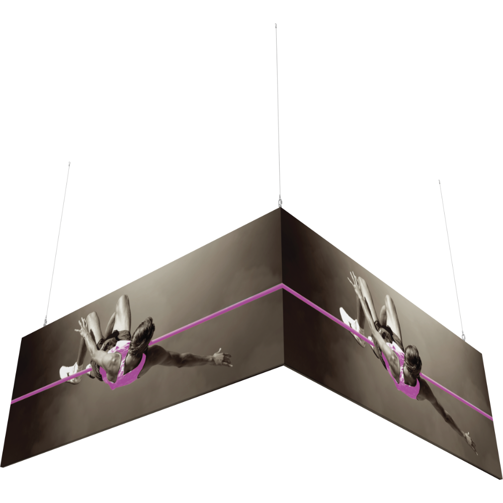 10ft x 10ft x 4ft L-Shaped Hanging Structure