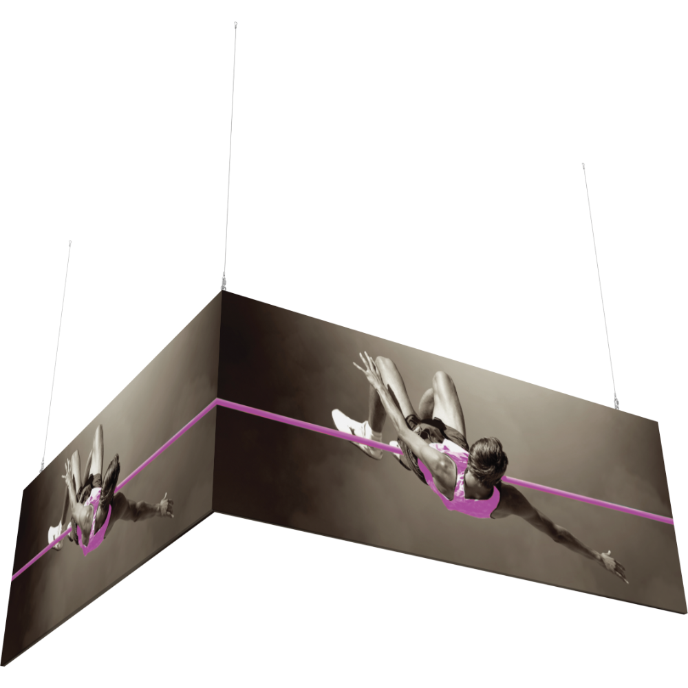 10ft x 10ft x 4ft L-Shaped Hanging Structure