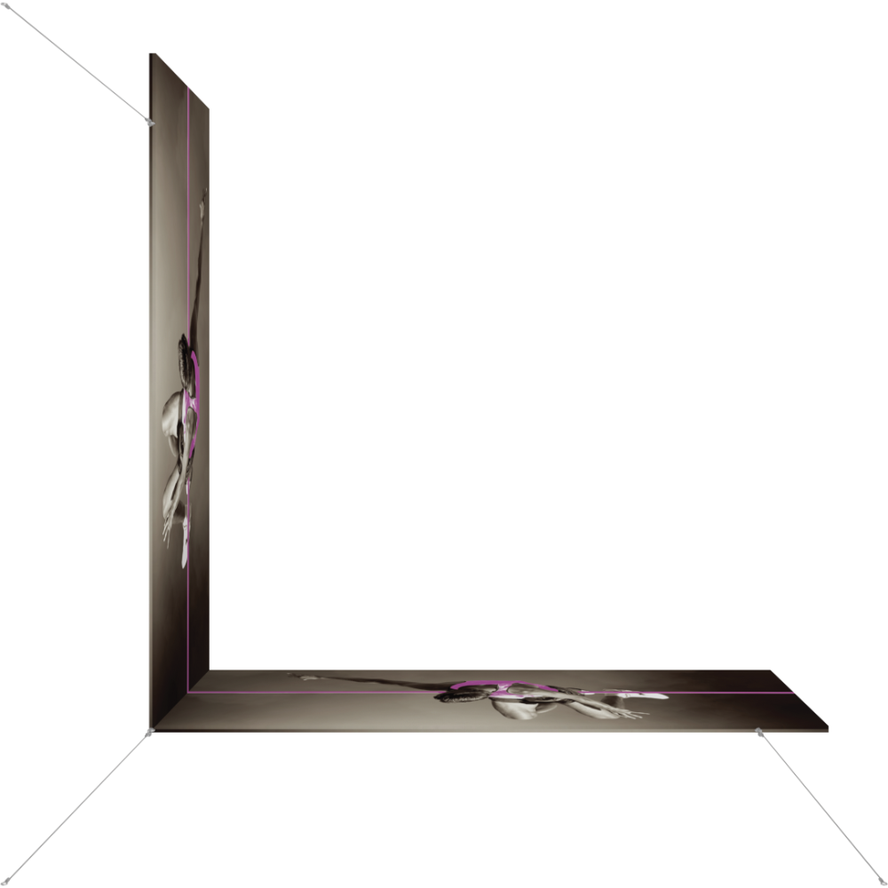 10ft x 10ft x 4ft L-Shaped Hanging Structure