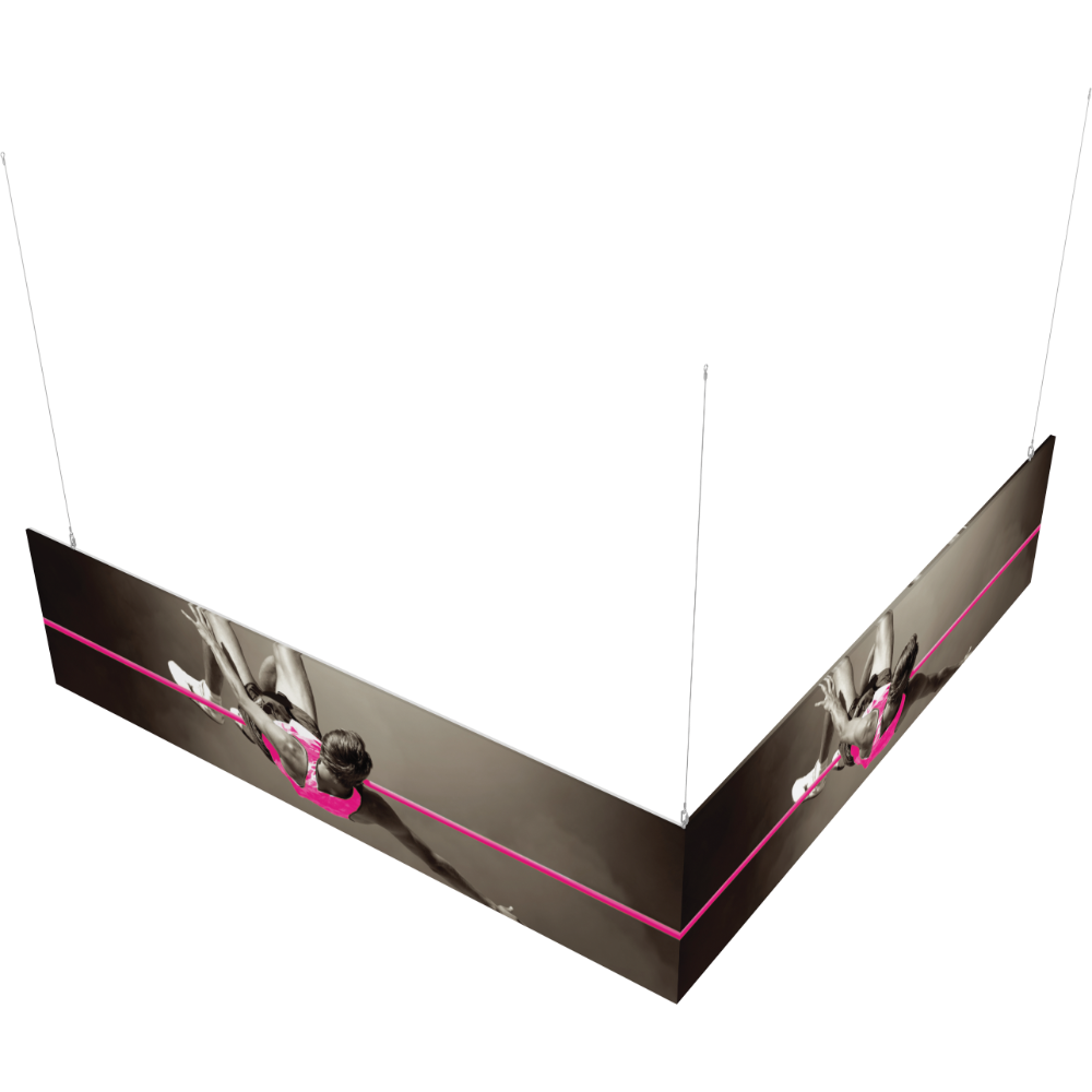 12ft x 12ft x 3ft L-Shaped Hanging Structure