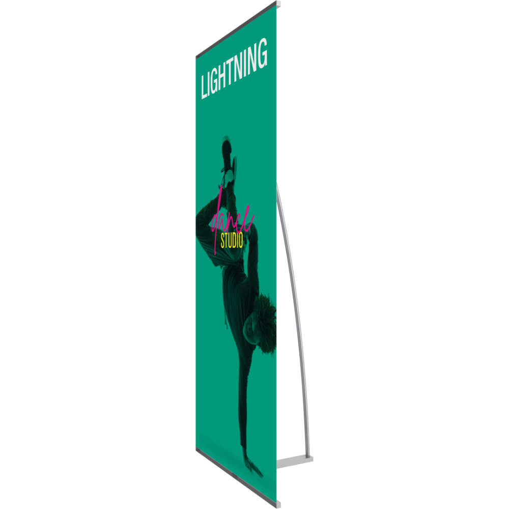 Lightning Spring Back Banner Stand