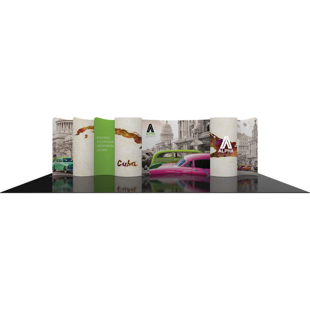 Modulate Series 1 30ft Fabric Backwall Kit 01