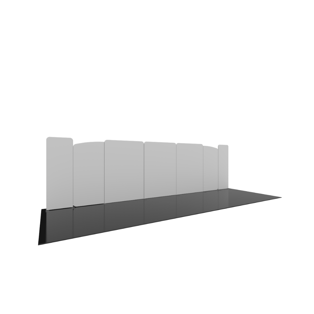Modulate Series 2 30ft Fabric Backwall Kit 02