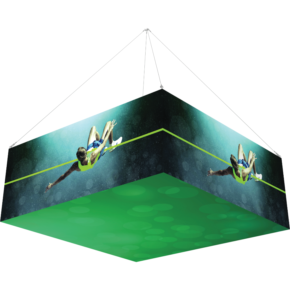8Ft x 3Ft Backlit Square Hanging Structure