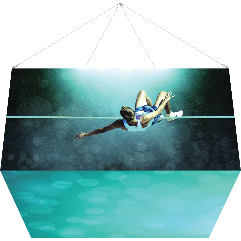 8Ft x 4Ft Backlit Square Hanging Structure