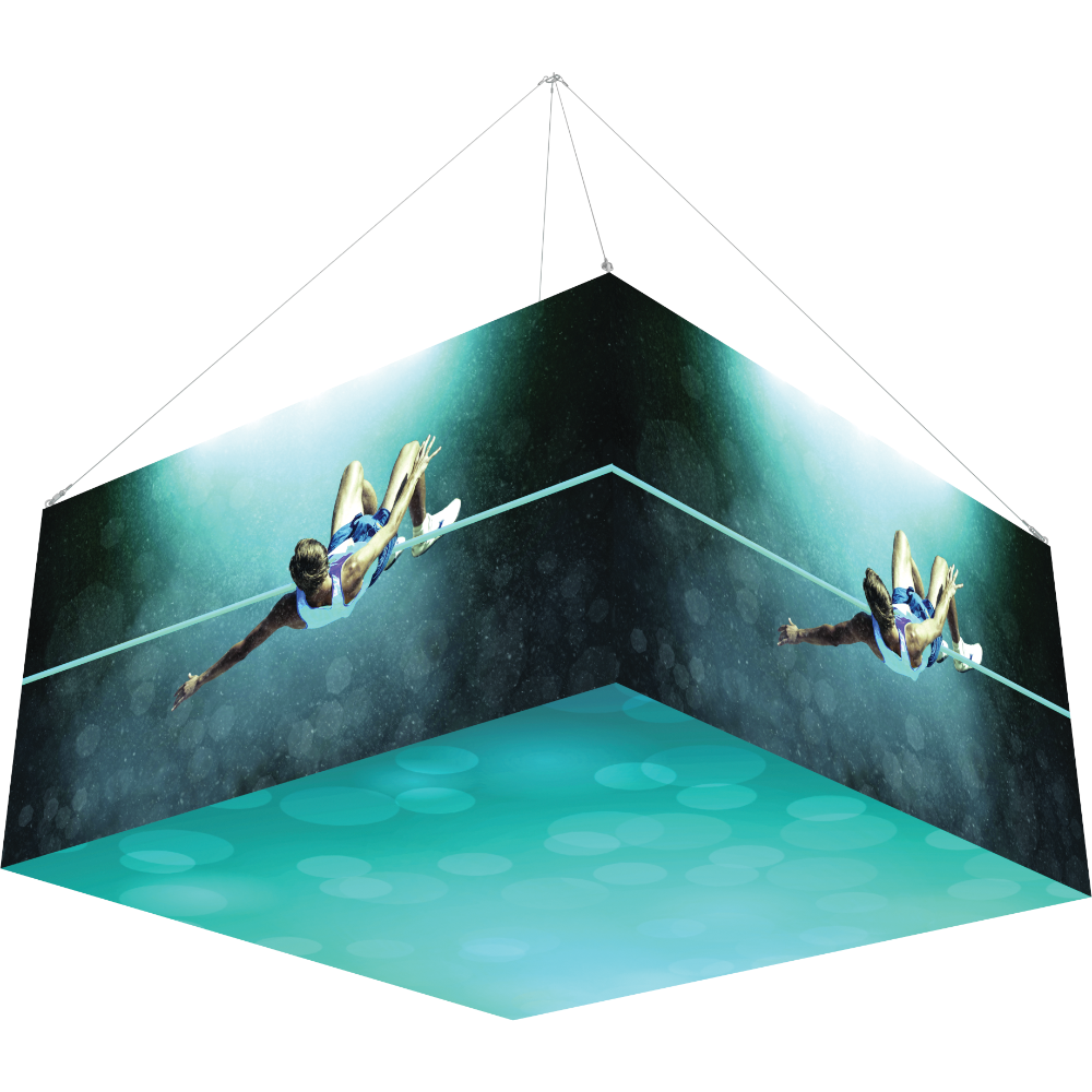 8Ft x 4Ft Backlit Square Hanging Structure