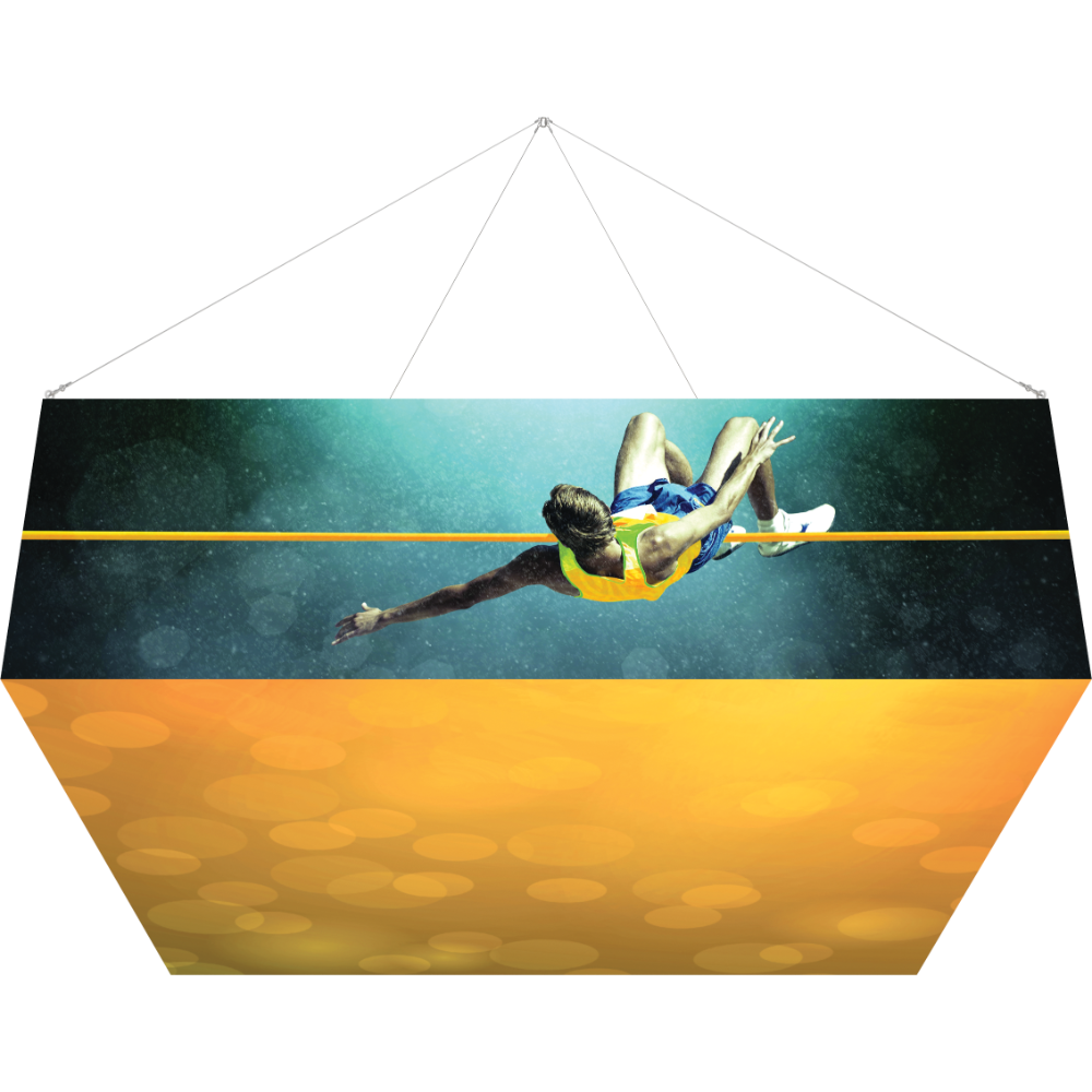 10Ft x 3Ft Backlit Square Hanging Structure