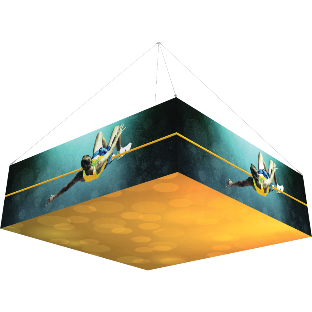 10Ft x 3Ft Backlit Square Hanging Structure