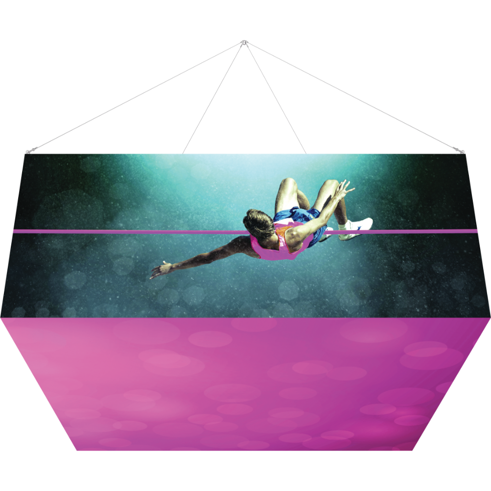 10Ft x 4Ft Backlit Square Hanging Structure