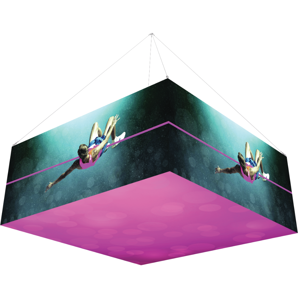 10Ft x 4Ft Backlit Square Hanging Structure