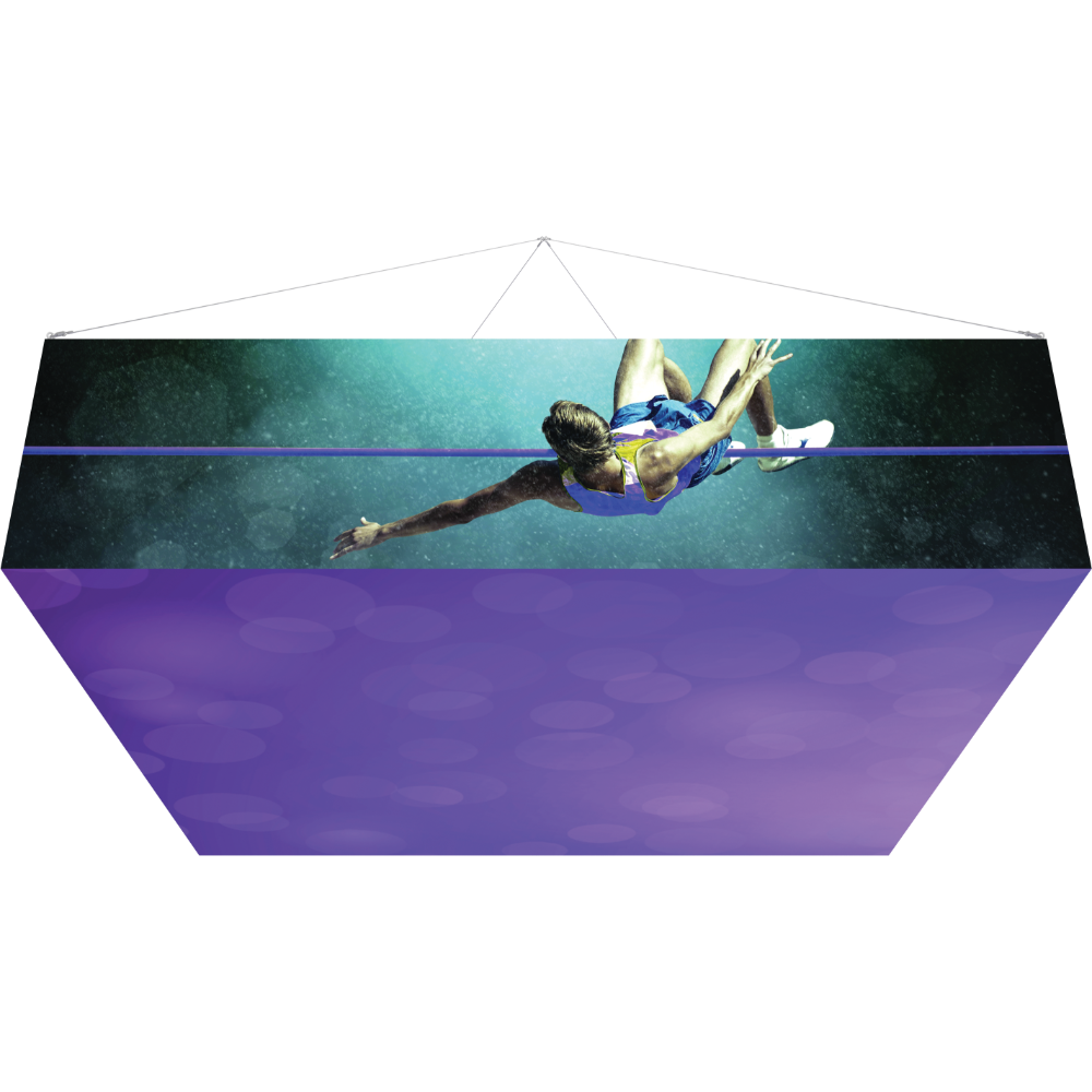 12Ft x 3Ft Backlit Square Hanging Structure