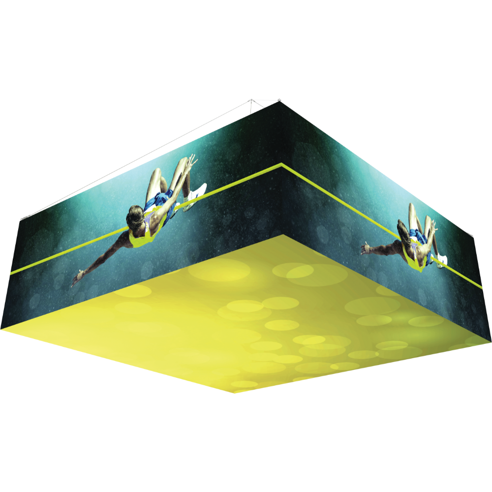 12Ft x 4Ft Backlit Square Hanging Structure