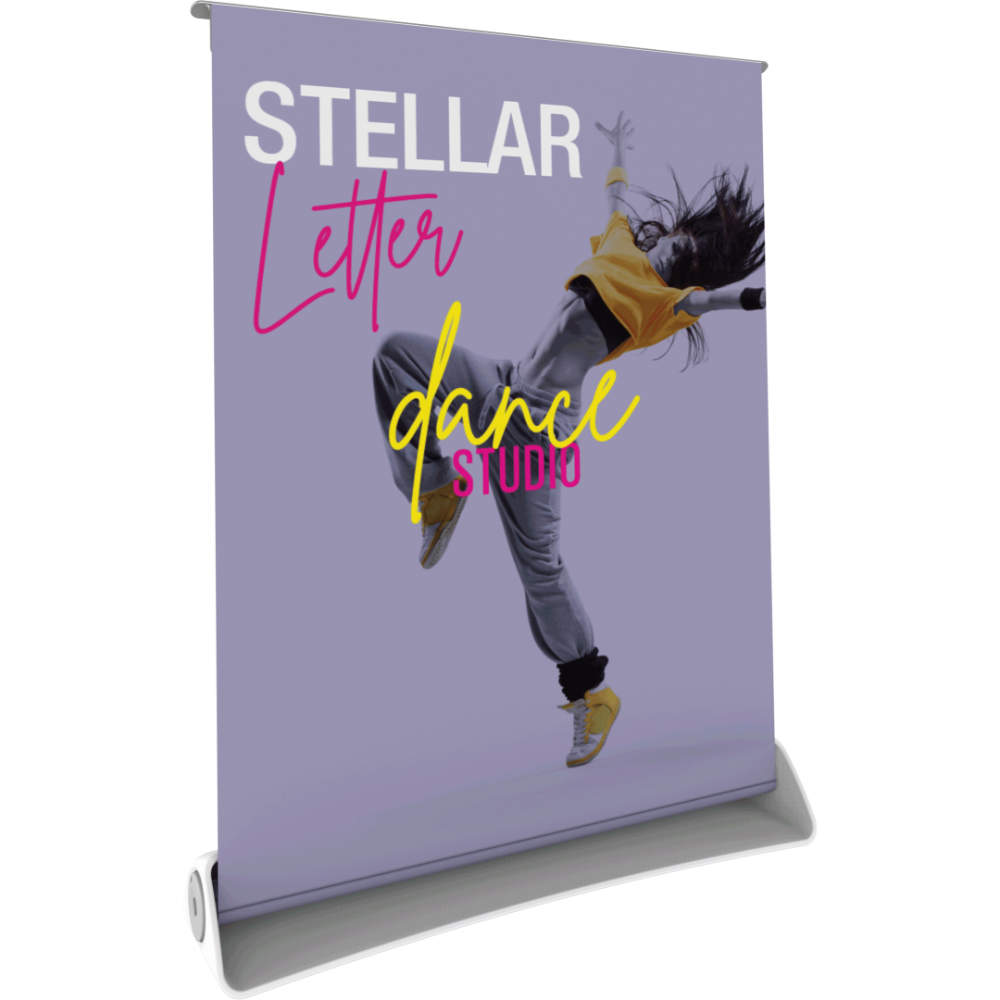 Stellar Letter Tabletop Retractable Banner Stand