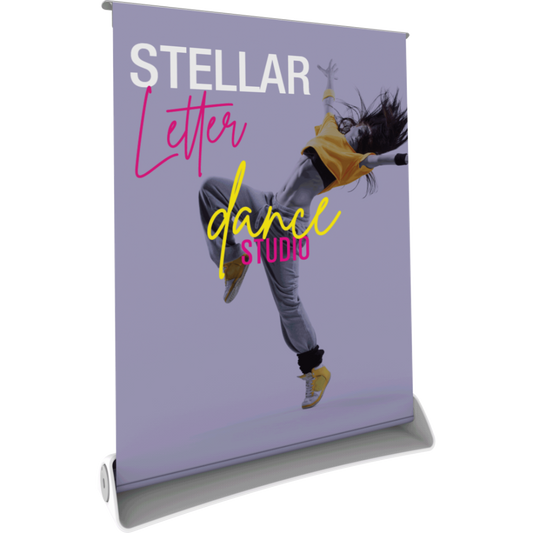 Stellar Letter Tabletop Retractable Banner Stand