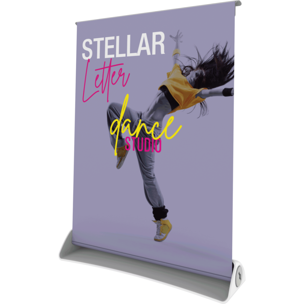 Stellar Letter Tabletop Retractable Banner Stand