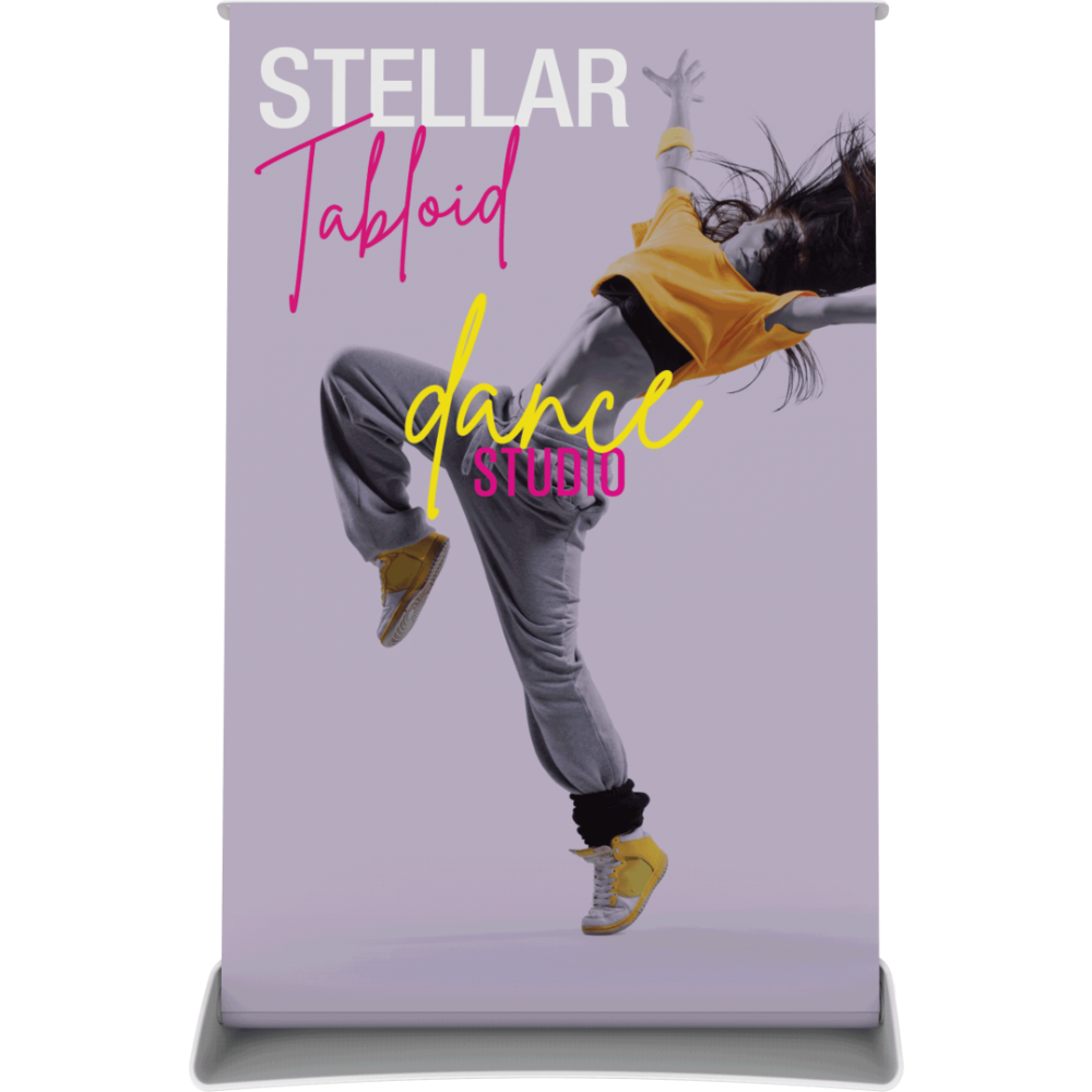 Stellar Tabloid Tabletop Retractable Banner Stand