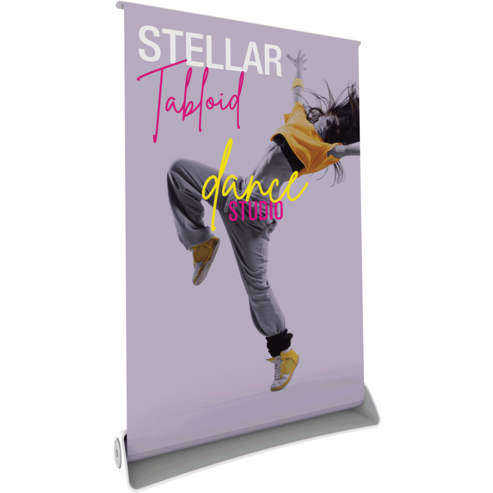 Stellar Tabloid Tabletop Retractable Banner Stand