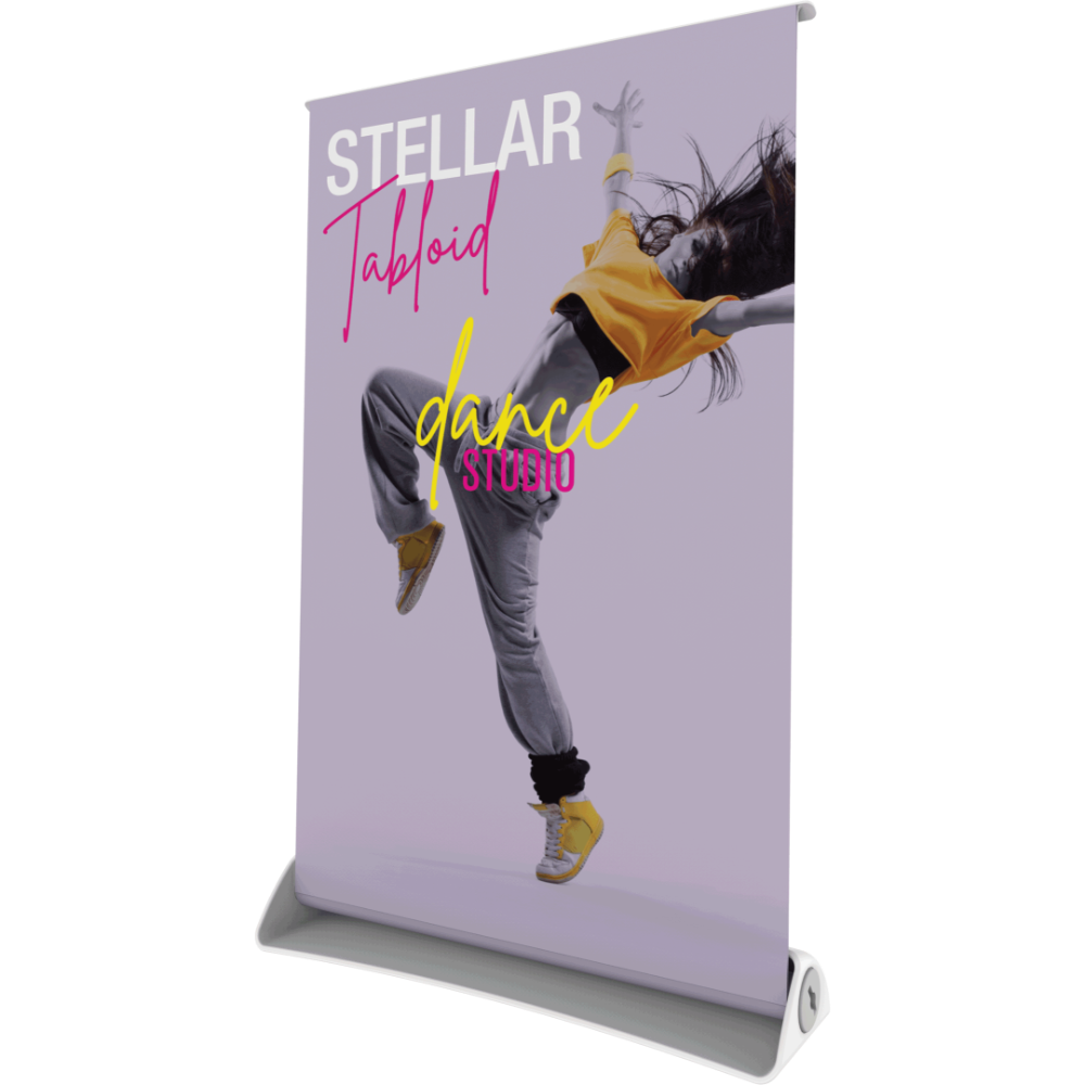 Stellar Tabloid Tabletop Retractable Banner Stand