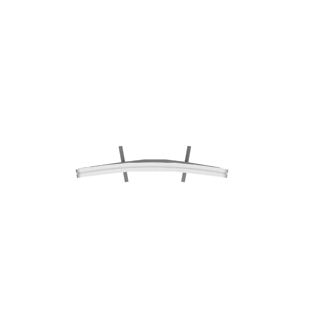 Vector Frame Curved 01 Fabric Banner Display