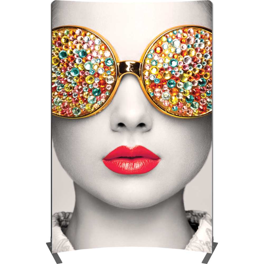 Vector Frame Curved 03 Fabric Banner Display