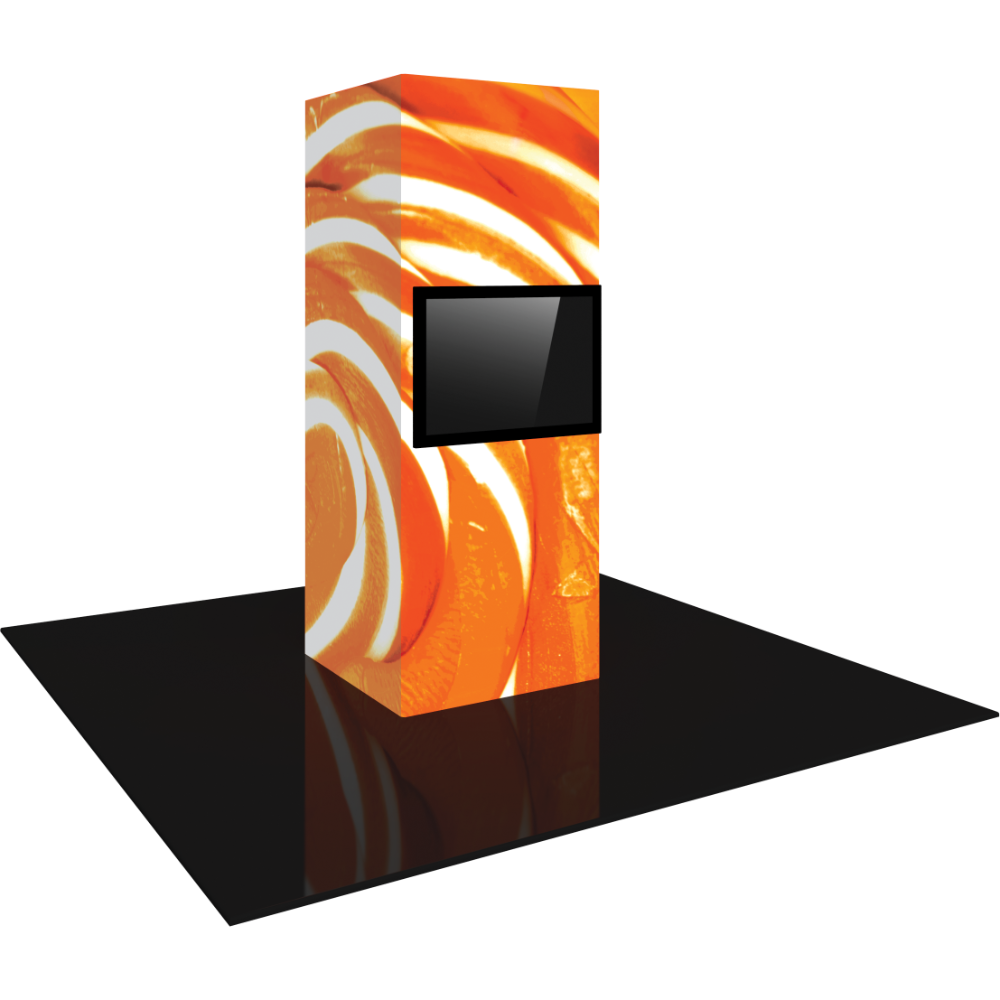 Vector Frame Modular Backlit Monitor Tower 01 (3' x 8')