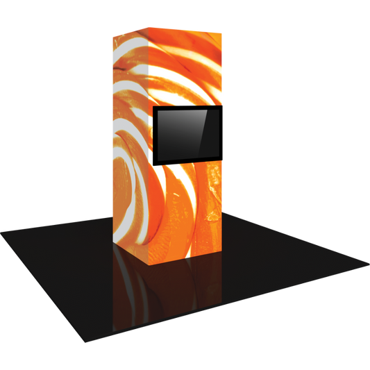 Vector Frame Modular Backlit Monitor Tower 01 (3' x 8')