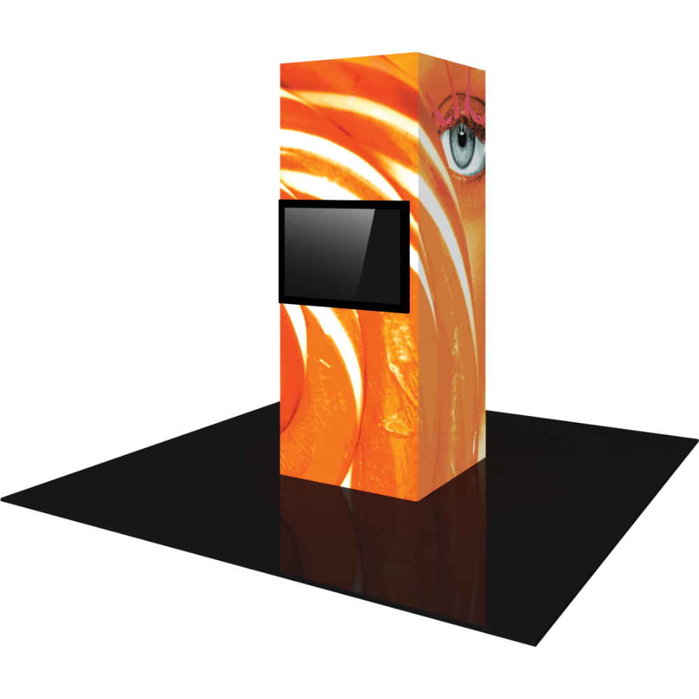 Vector Frame Modular Backlit Monitor Tower 01 (3' x 8')
