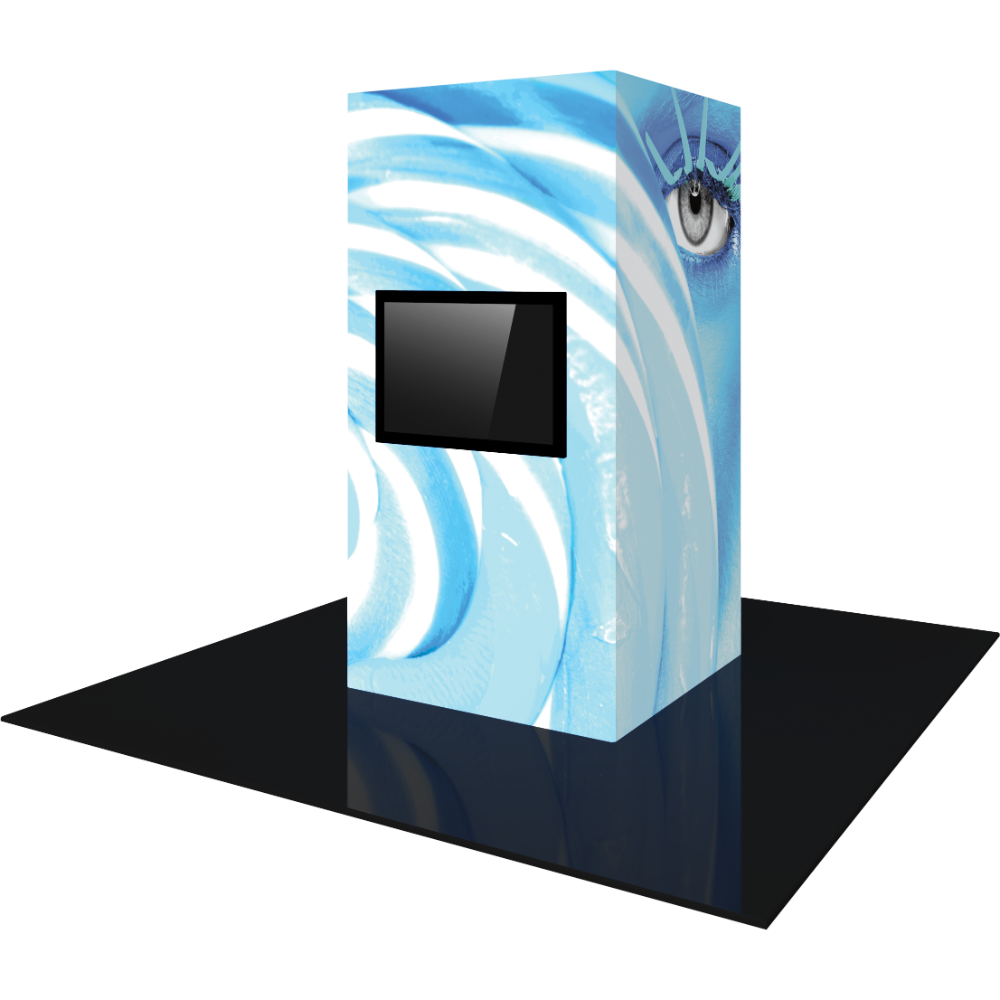 Vector Frame Modular Backlit Monitor Tower 02 (4' x 8')