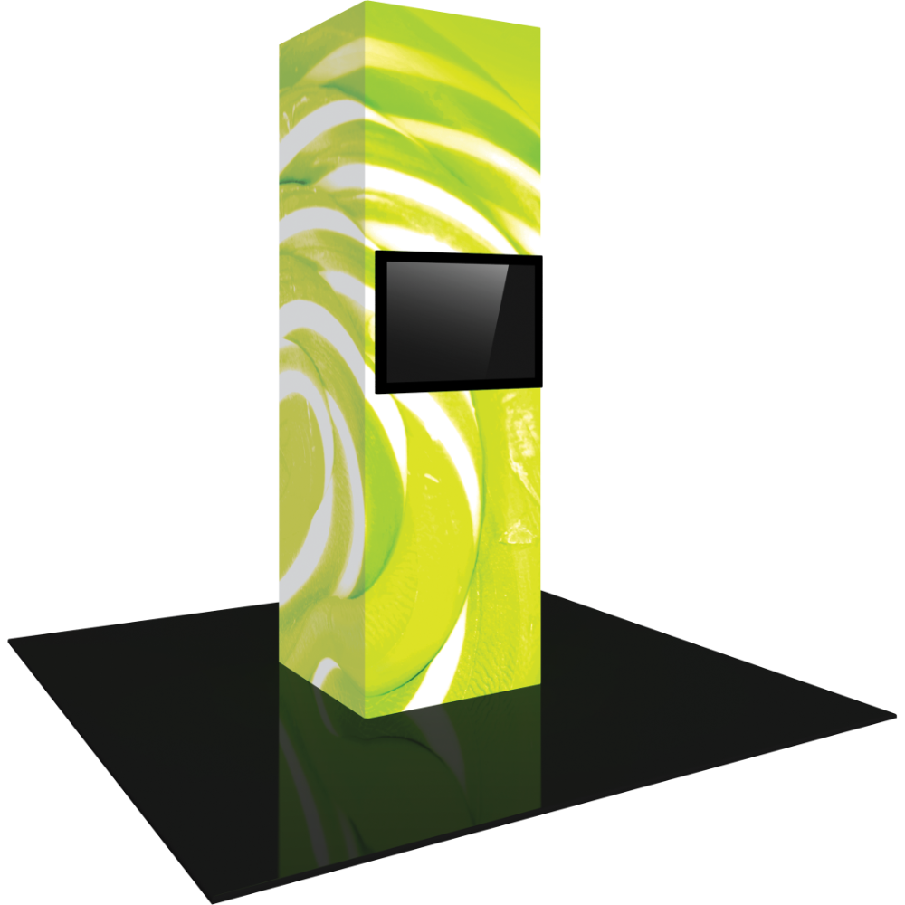Vector Frame Modular Backlit Monitor Tower 03 (3' x 10')