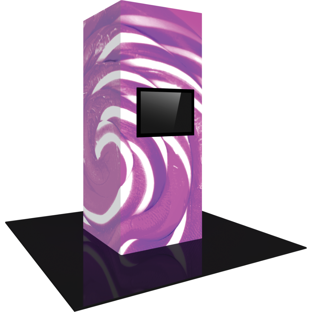 Vector Frame Modular Backlit Monitor Tower 04 (4' x 10')