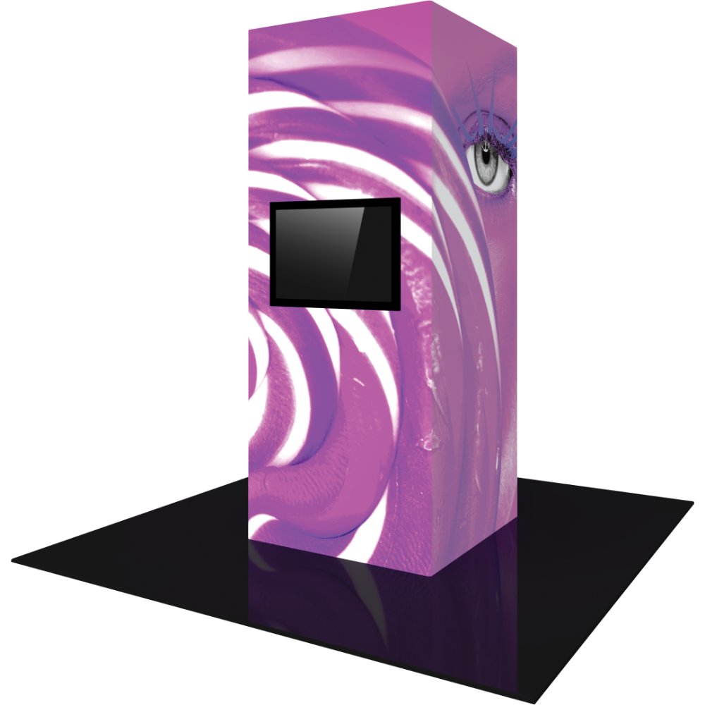 Vector Frame Modular Backlit Monitor Tower 04 (4' x 10')