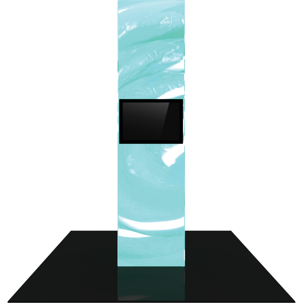 Vector Frame Modular Backlit Monitor Tower 05 (3' x 12')