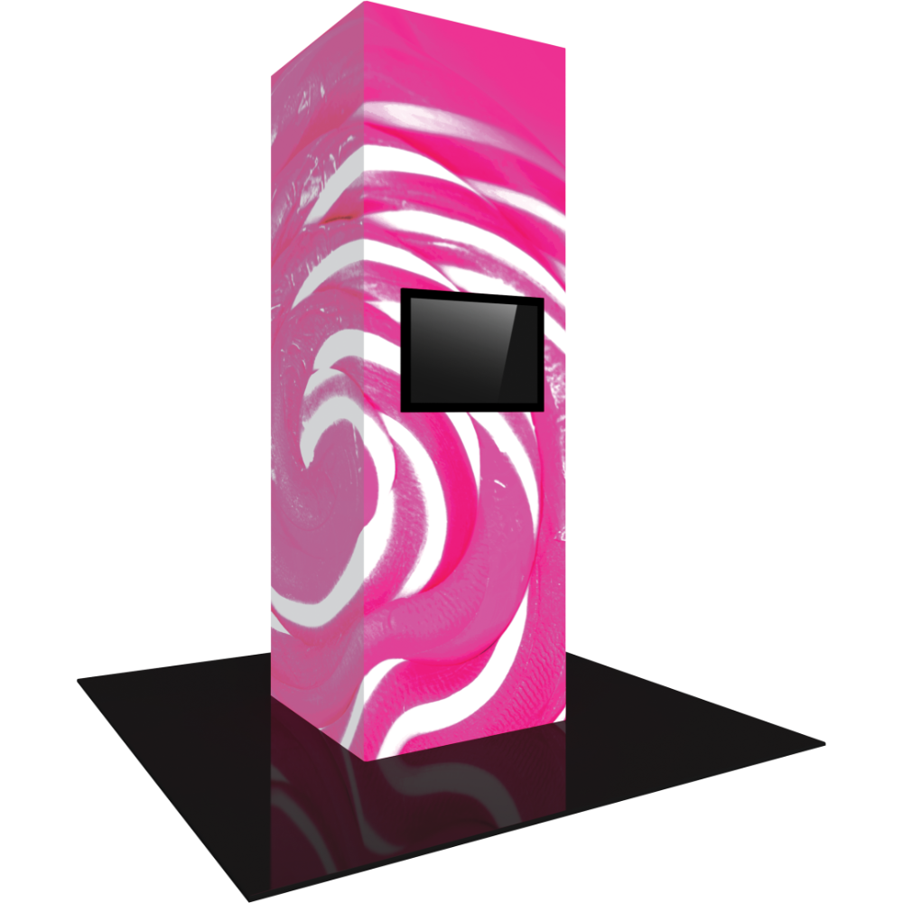 Vector Frame Modular Backlit Monitor Tower 06 (4' x 12')